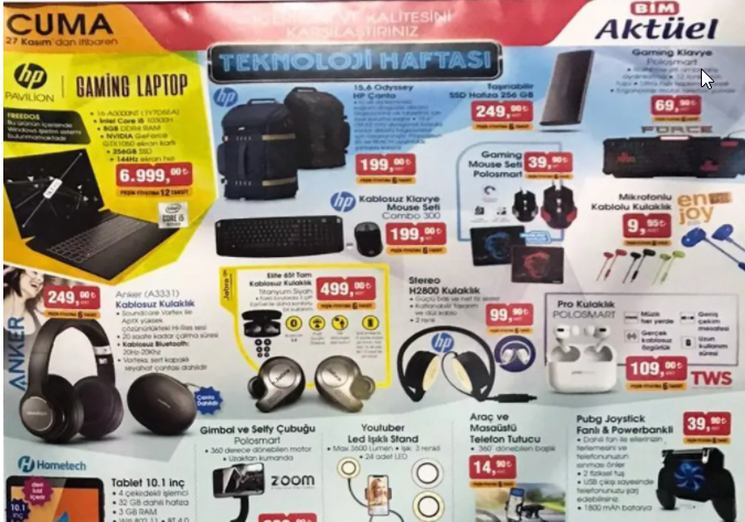 BİM 27 Kasım 2020 Aktüel Ürünler Kataloğu