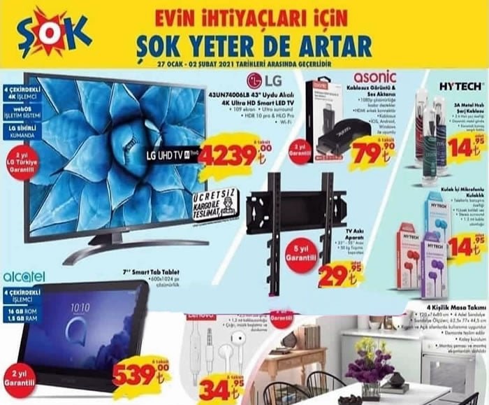 Şok Market 2 Şubat 2021 Aktüel İndirimli Ürünler Kataloğu