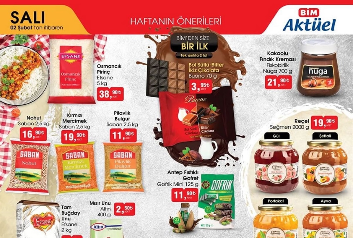 Bim 2 Şubat 2021 Aktüel İndirimli Ürünler Kataloğu