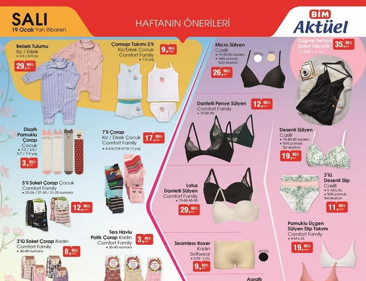 Bim 19 Ocak 2021 Aktüel İndirimli Ürünler Kataloğu