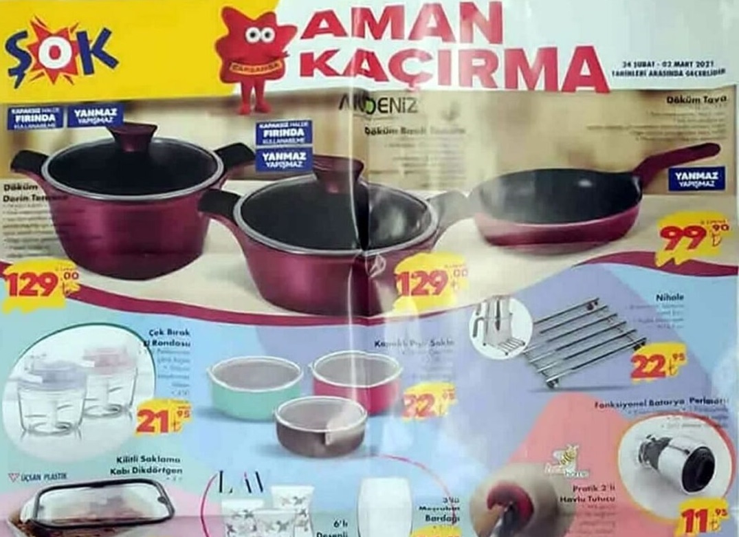 Şok Market 2 Mart 2021 Aktüel İndirimli Ürünler Kataloğu