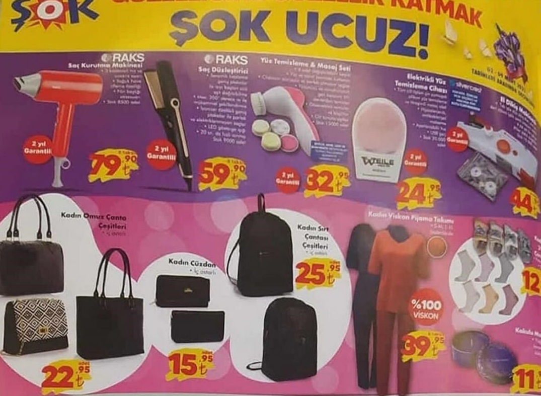 Şok Market 9 Mart 2021 Aktüel İndirimli Ürünler Kataloğu