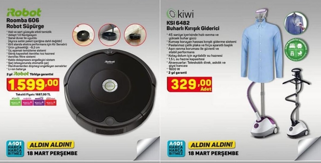 A101 18 Mart 2021 Aktüel İndirimli Ürünler Kataloğu
