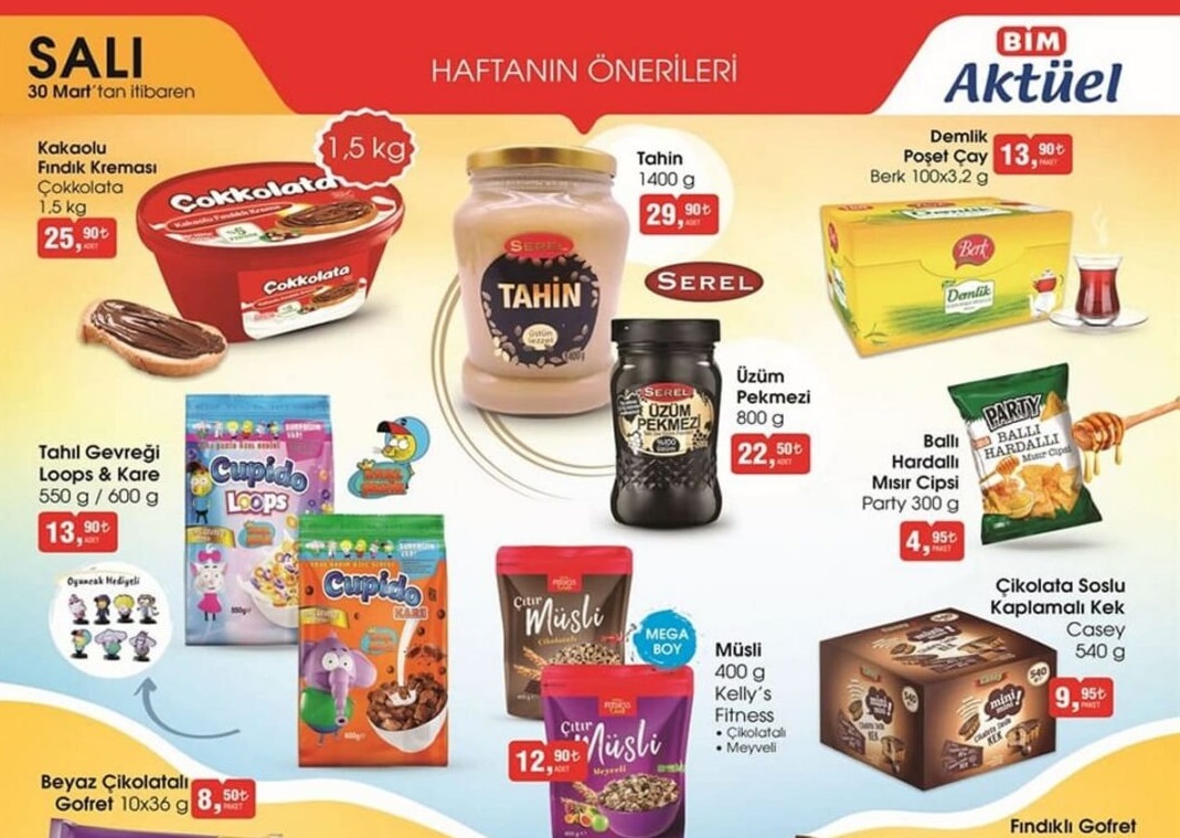 Bim 26 – 30 Mart 2021 Aktüel İndirimli Ürünleri