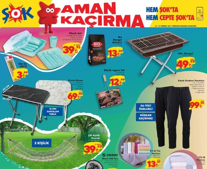 şok market 10 – 13 temmuz 2021 aktüel indirimleri