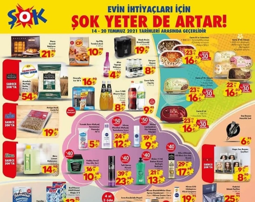 şok market 20 temmuz 2021 aktüel indirimleri