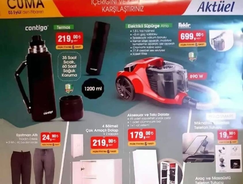 bim 3 eylül 2021 aktüel indirimli ürünler