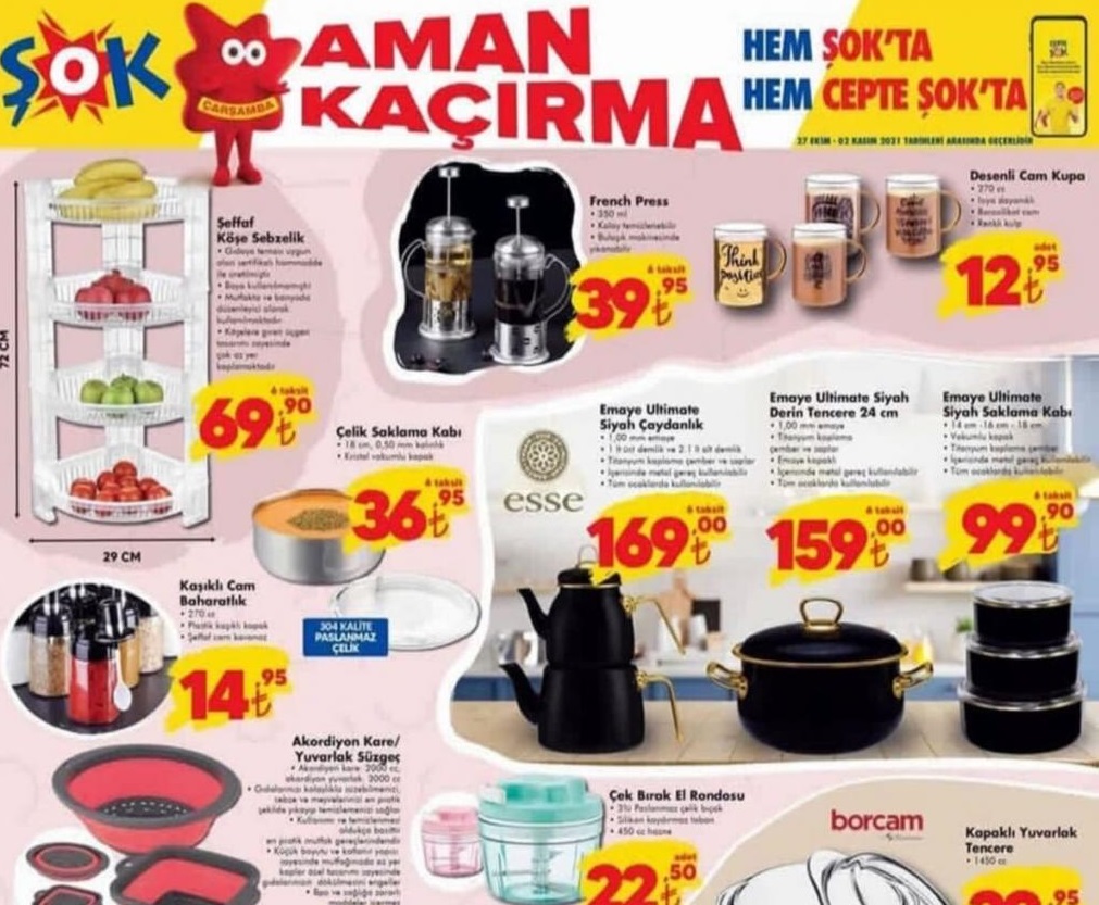 Şok Market 27 Ekim 2021 Aktüel İndirimleri