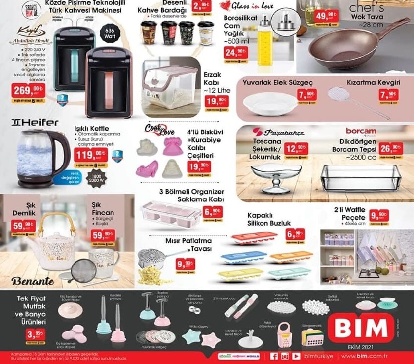 Bim 15 Ekim 2021 Aktüel İndirimli Ürünler Kataloğu