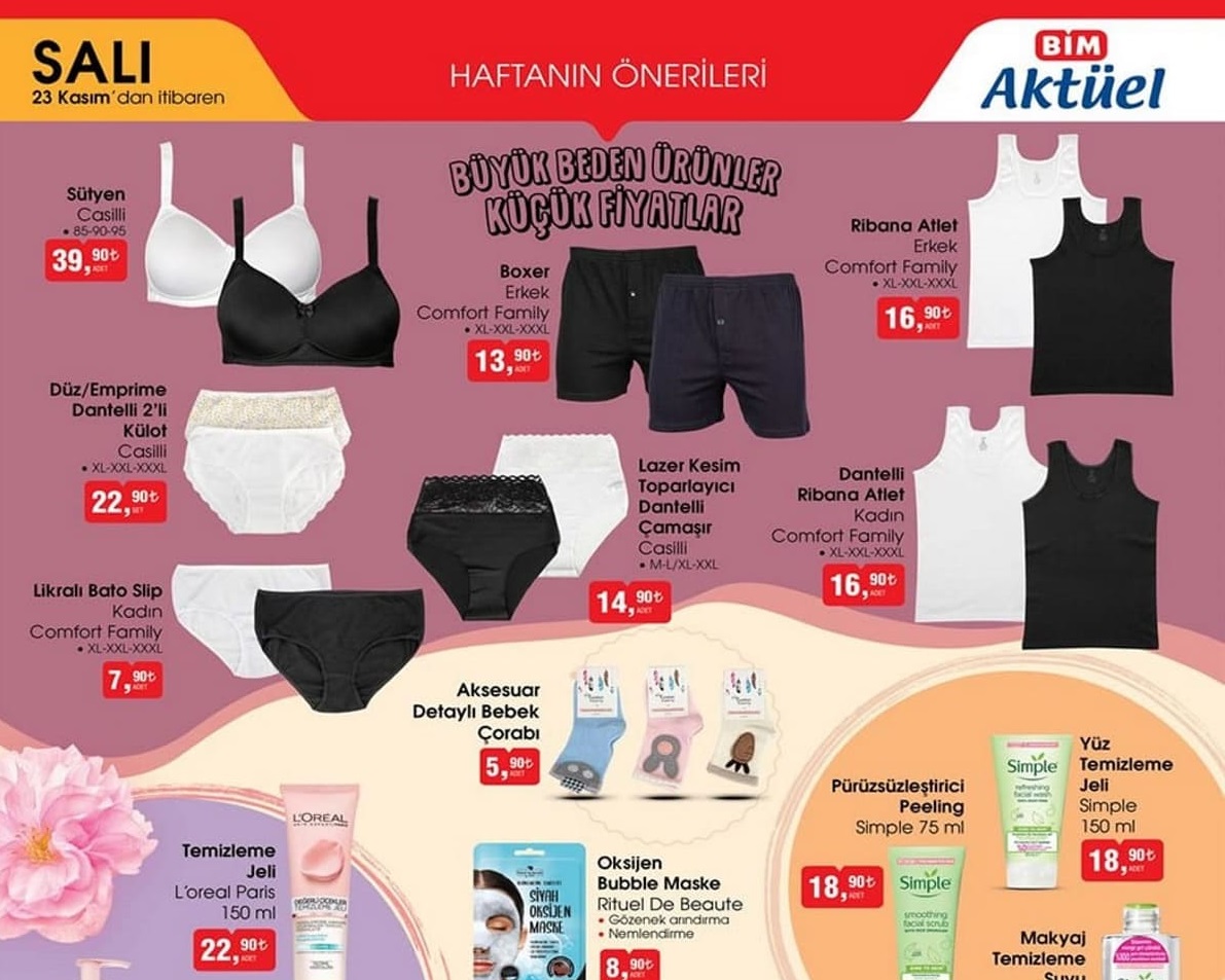 Bim Market 23 Kasım 2021 Aktüel İndirimleri