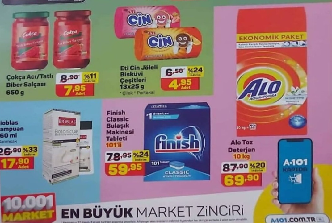 A101 27 Kasım 2021 Aktüel İndirimli Ürünleri