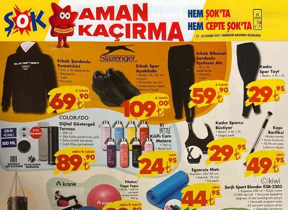 Şok Market 23 Kasım 2021 AKtüel İndirimleri