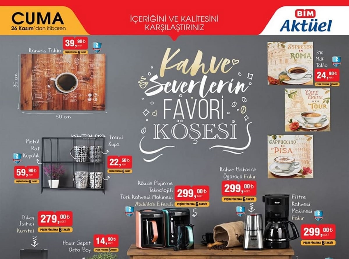Bim Market 26 Kasım 2021 Aktüel İndirimli Ürünleri