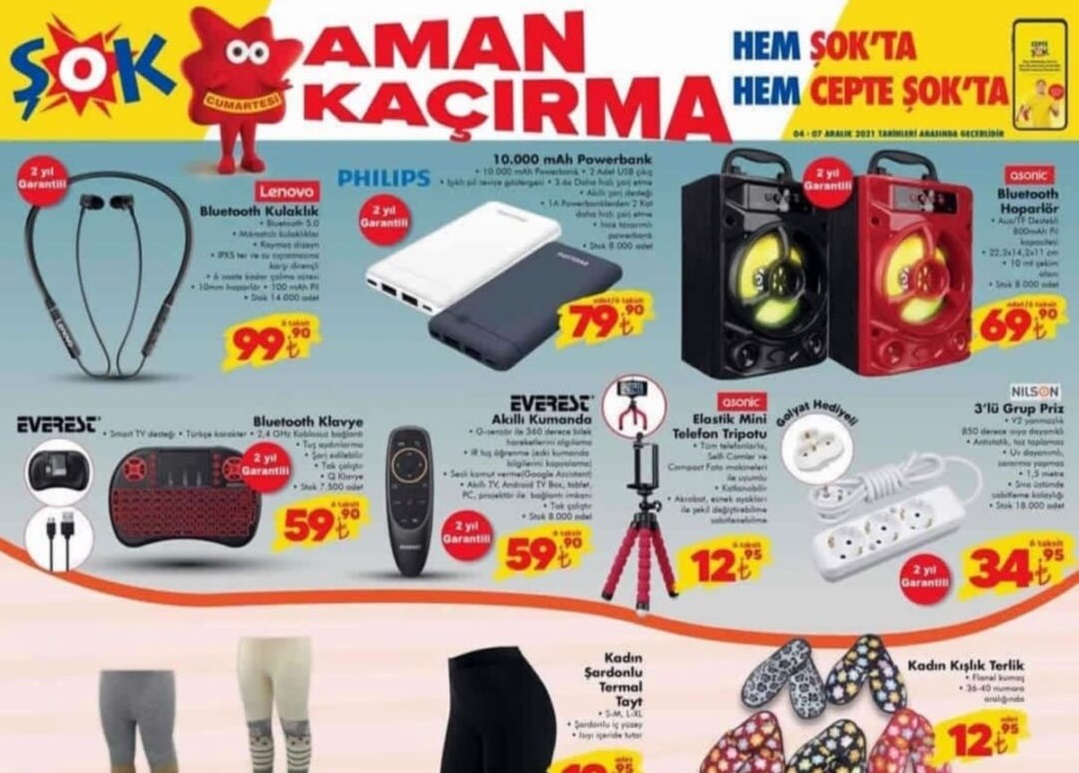 Şok Market 7 Aralık 2021 Aktüel İndirimli Ürünleri