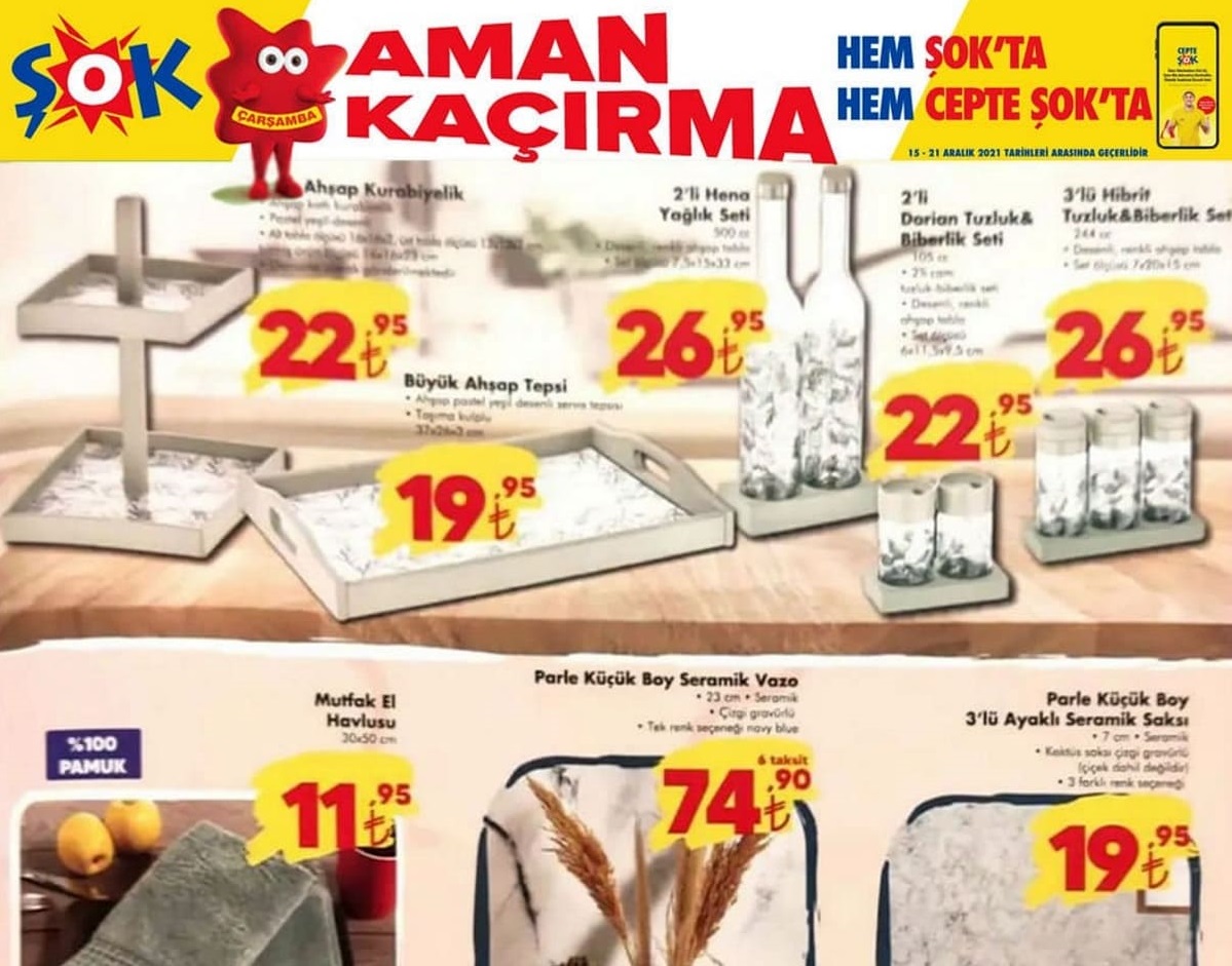 Şok Market 21 Aralık 2021 Aktüel İndirimli Ürünler Kataloğu