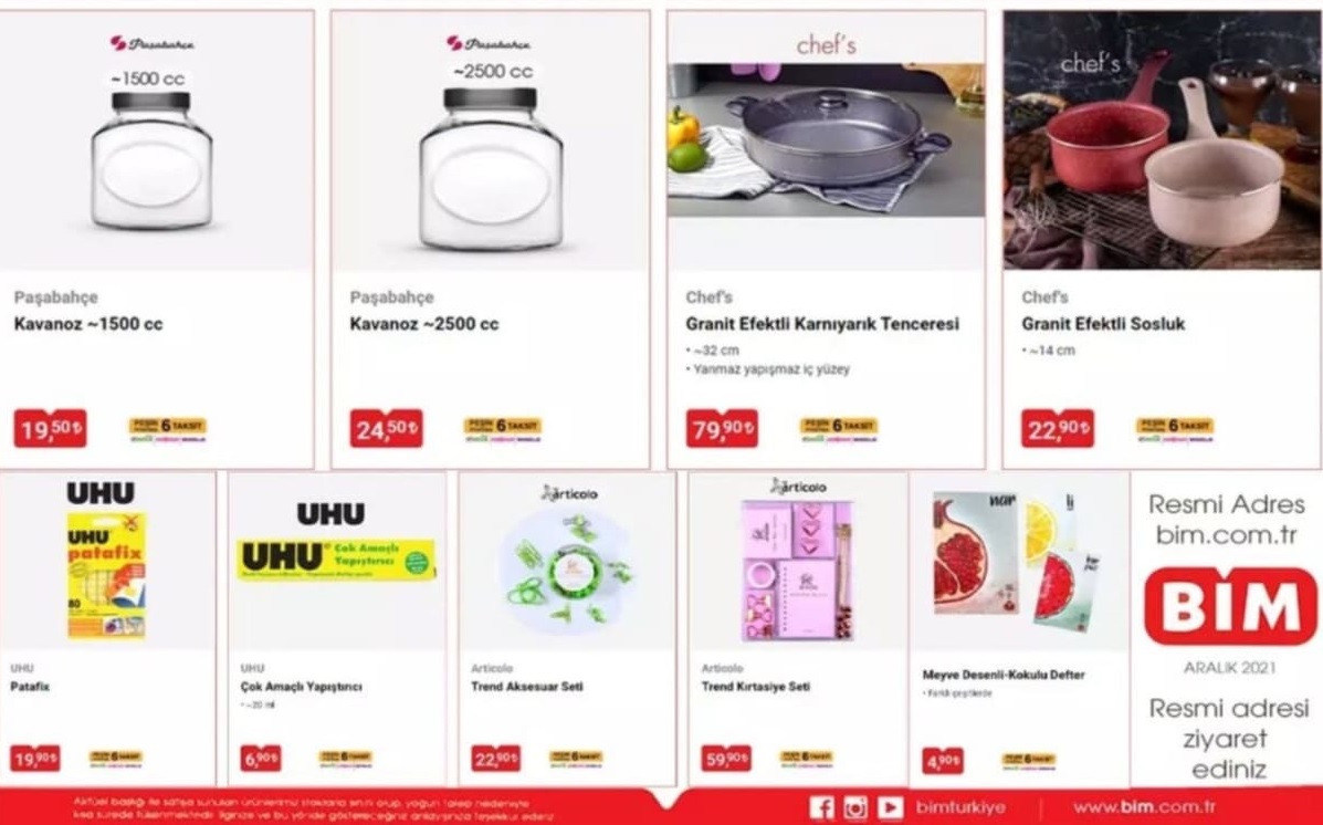 Bim Market 10 Aralık 2021 Aktüel İndirimli Ürünler Kataloğu