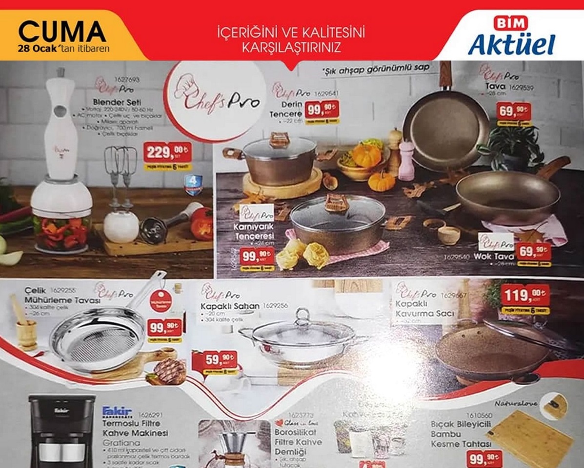 Bim 28 Ocak 2022 Kaçırılmayacak Aktüel Fırsatları