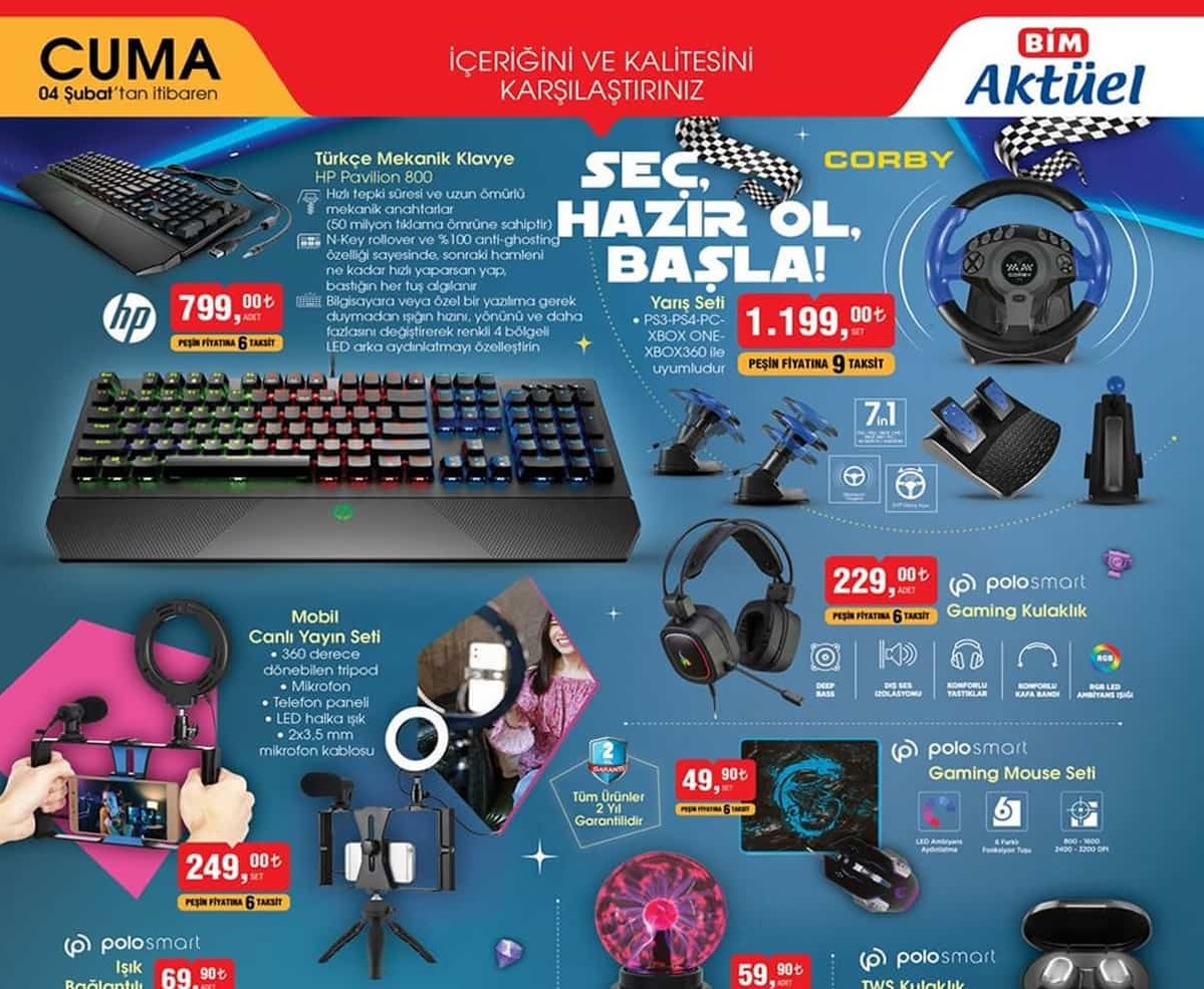 Bim 4 Şubat 2022 Aktüel İndiirmli Ürünler Kataloğu