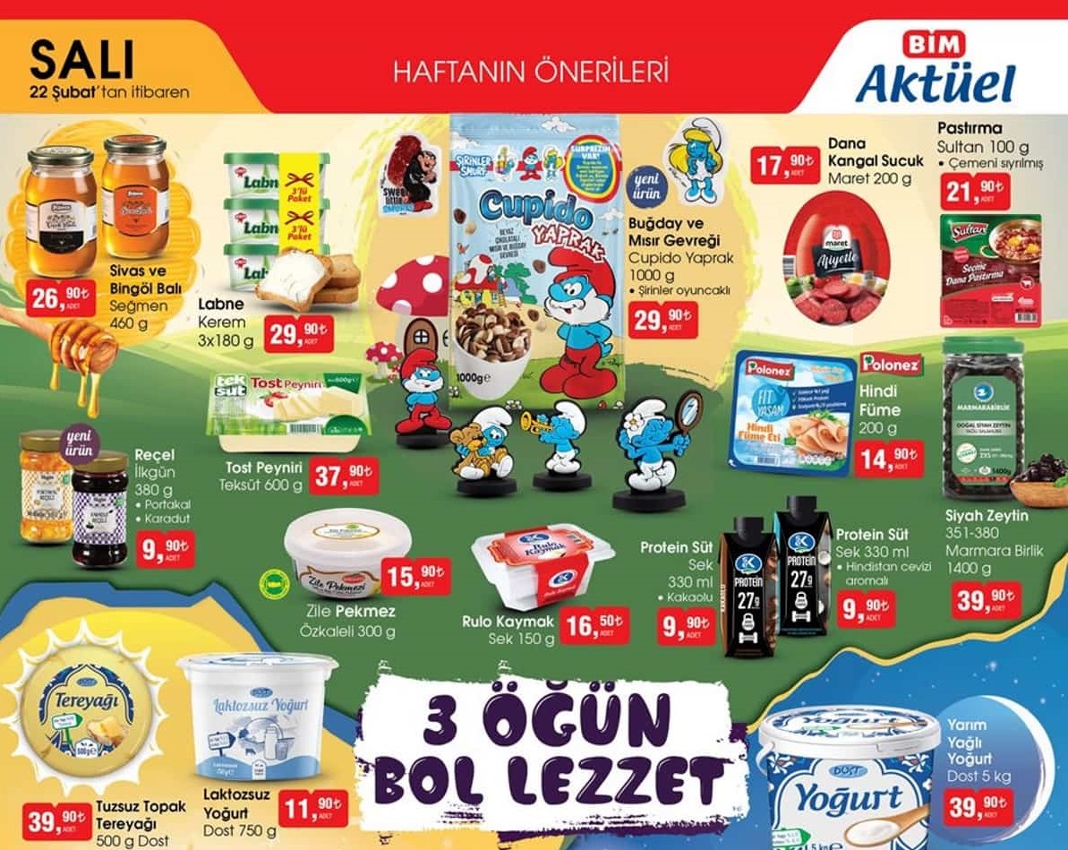 Bim Market 22 Şubat 2022 Aktüel İndirimli Ürünler Kataloğu