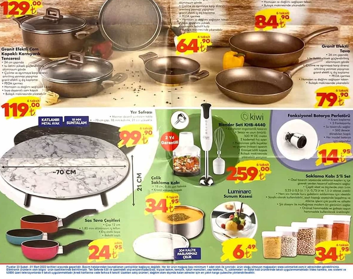 Şok Markette 25 Şubat 1 Mart  2022 Arası Aktüel İndirimli Ürünler Kataloğu