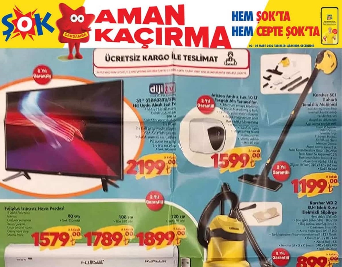 Şok Market 8 Mart 2022 Aktüel İndirimli Ürünler kataloğu