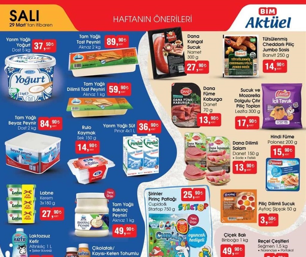Bim Market 29 Mart 2022 Aktüel İndirimli Ürünler Kataloğu