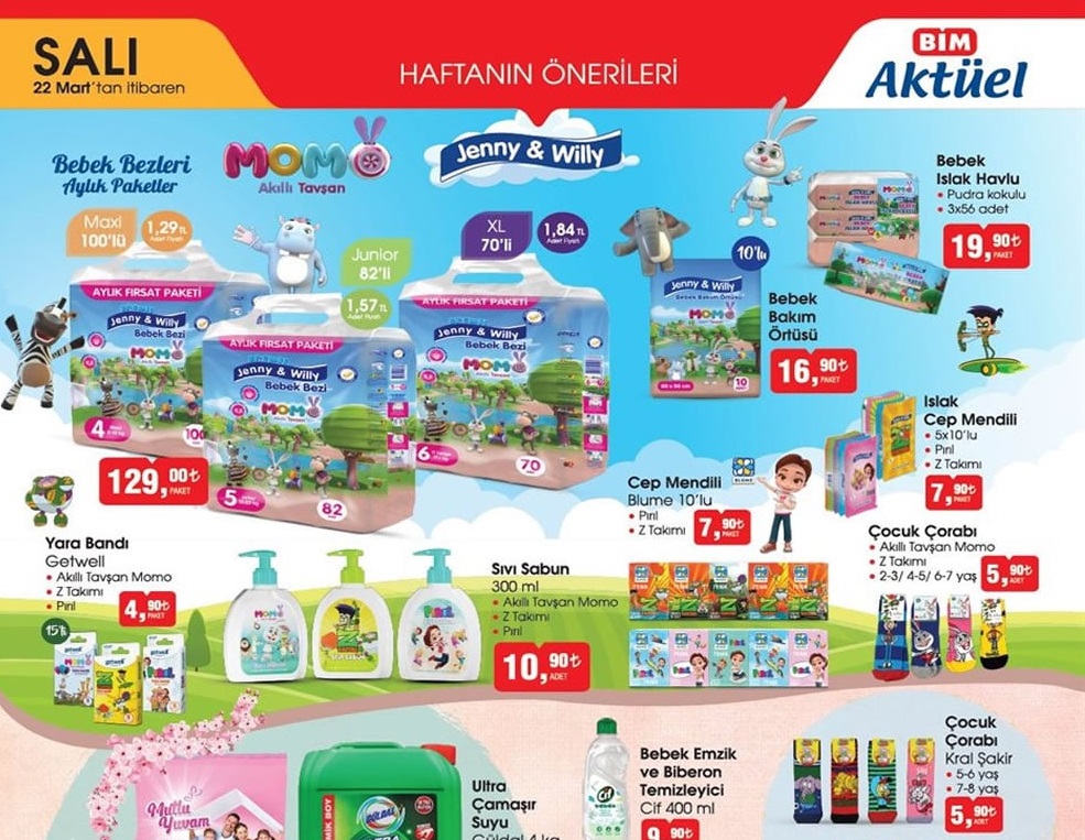 Bim 22 Mart 2022 Aktüel İndirimli Ürünler Kataloğu