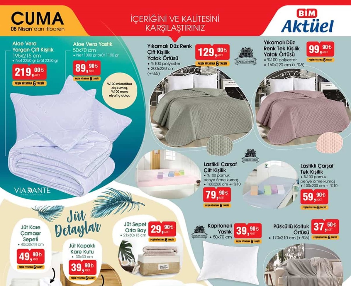 Bim Market 8 Nisan 2022 Aktüel İnidrimli Ürünler Kataloğu