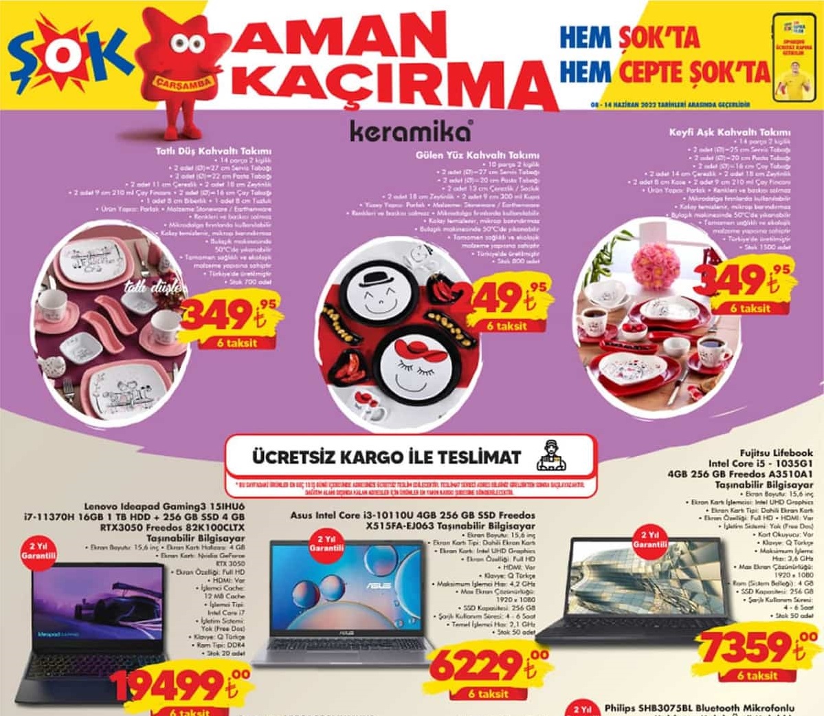 Şok Market 8 Haziran 2022 Aktüel İndirimli Ürünler Kataloğu