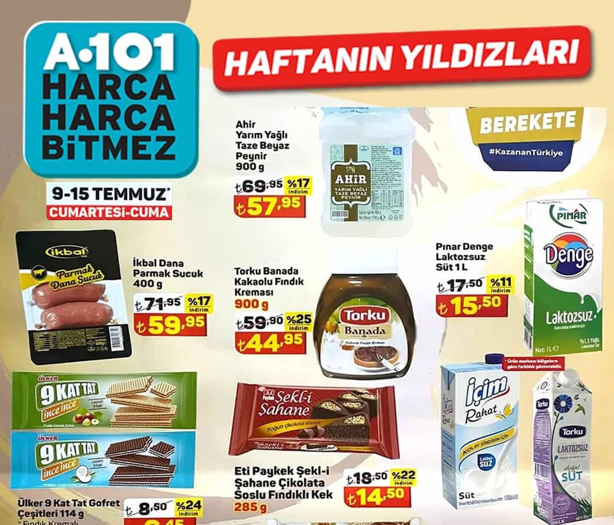 A101 9 Temmuz 2022 Aktüel İndirimli Ürünler Kataloğu