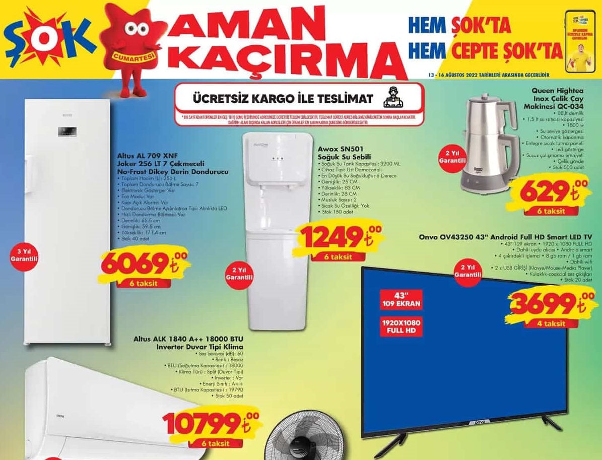 Şok Markette 20 Ağustosa Kadar Kaçırılmayacak Fırsatlar