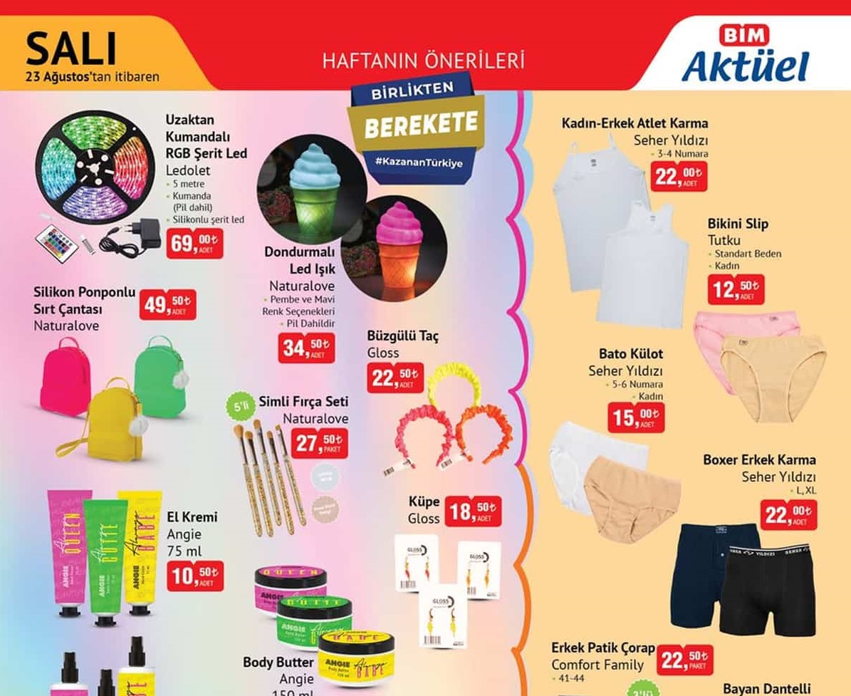 Bim 30 Ağustos 2022 Aktüel İndirimli Ürünler Kataloğu