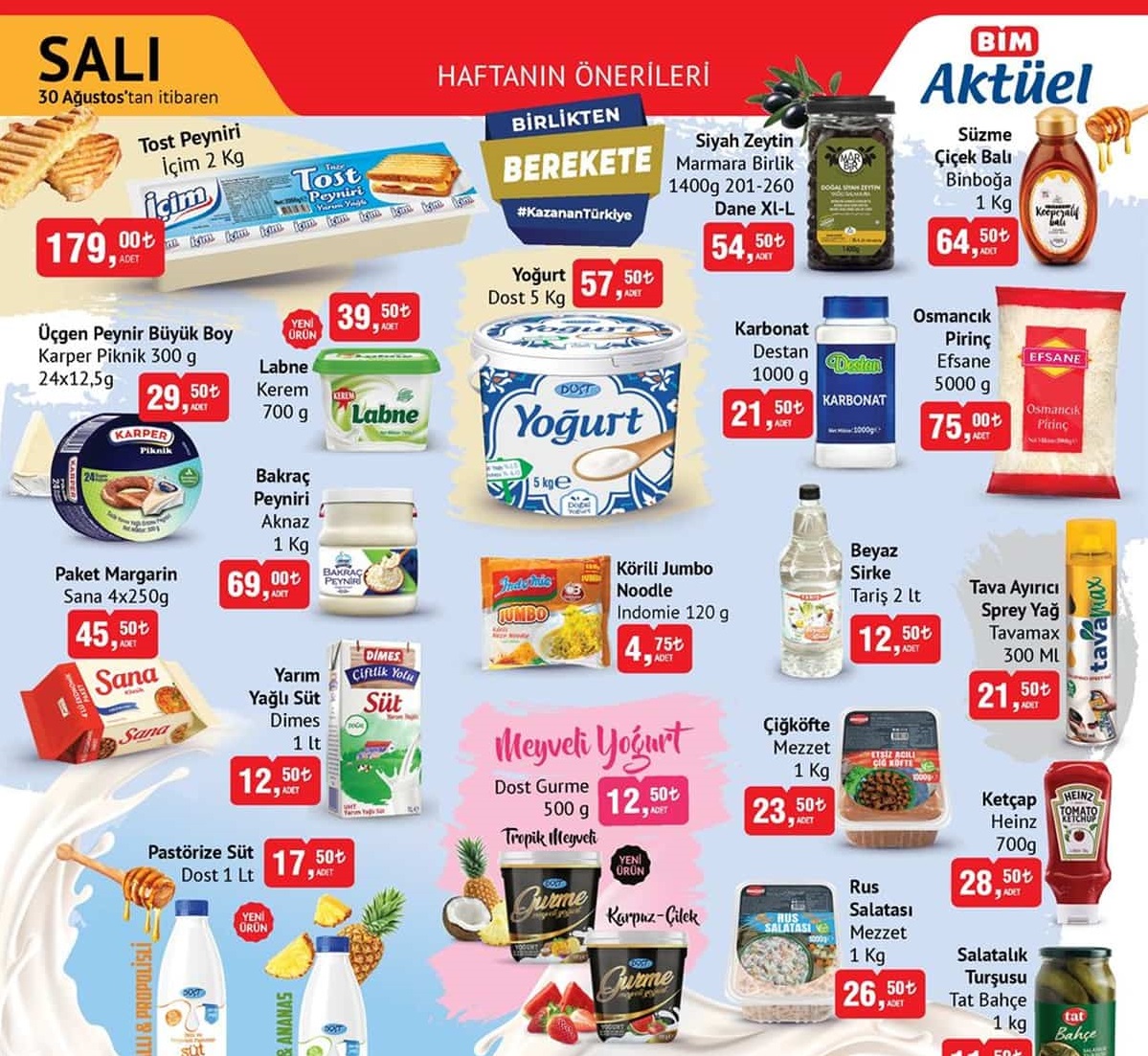 Bim Market 30 Ağustos 2022 Aktüel İndirimli Ürünler Kataloğu