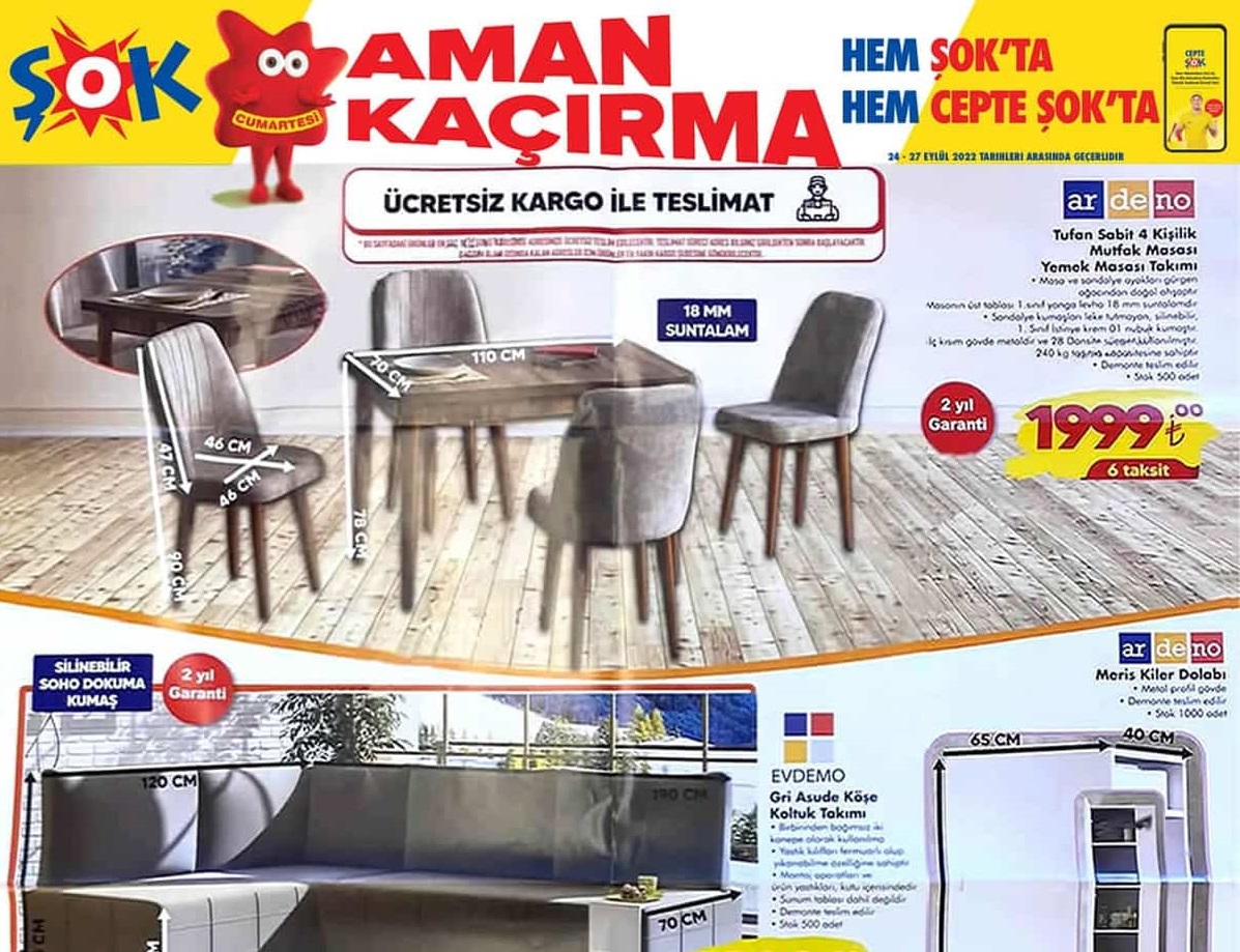 Şok Market 1 Ekim 2022 Aktüel İndirimli Ürünler Kataloğu