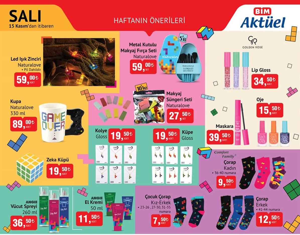 Bim 15 Kasım 2022 Aktüel İndirimli Ürünler Kataloğu