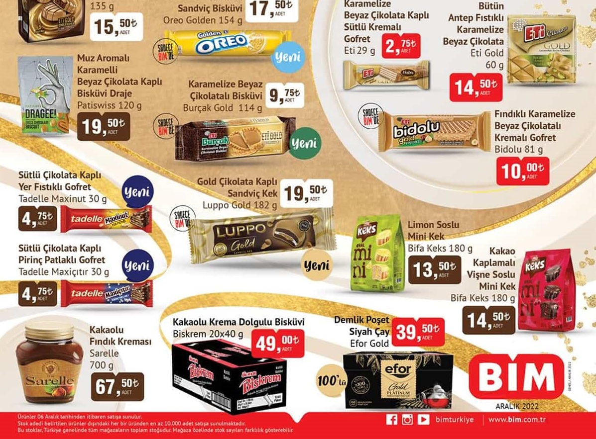 Bim Market 6 – 9 Aralık 2022 AKtüel İndirimli Ürünler Kataloğu