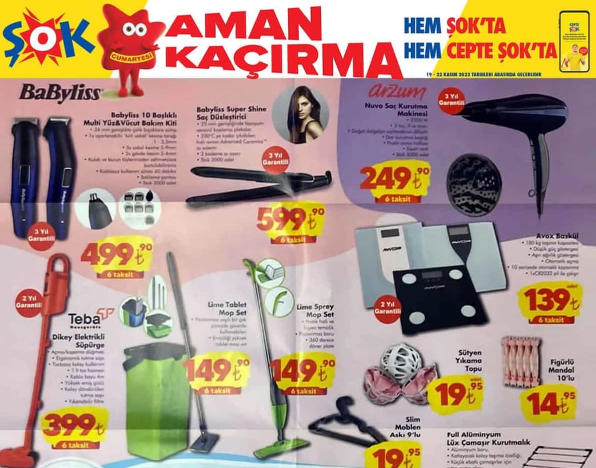 Şok Market 26 Kasım 2022 AKtüel İndirimli Ürünler Kataloğu