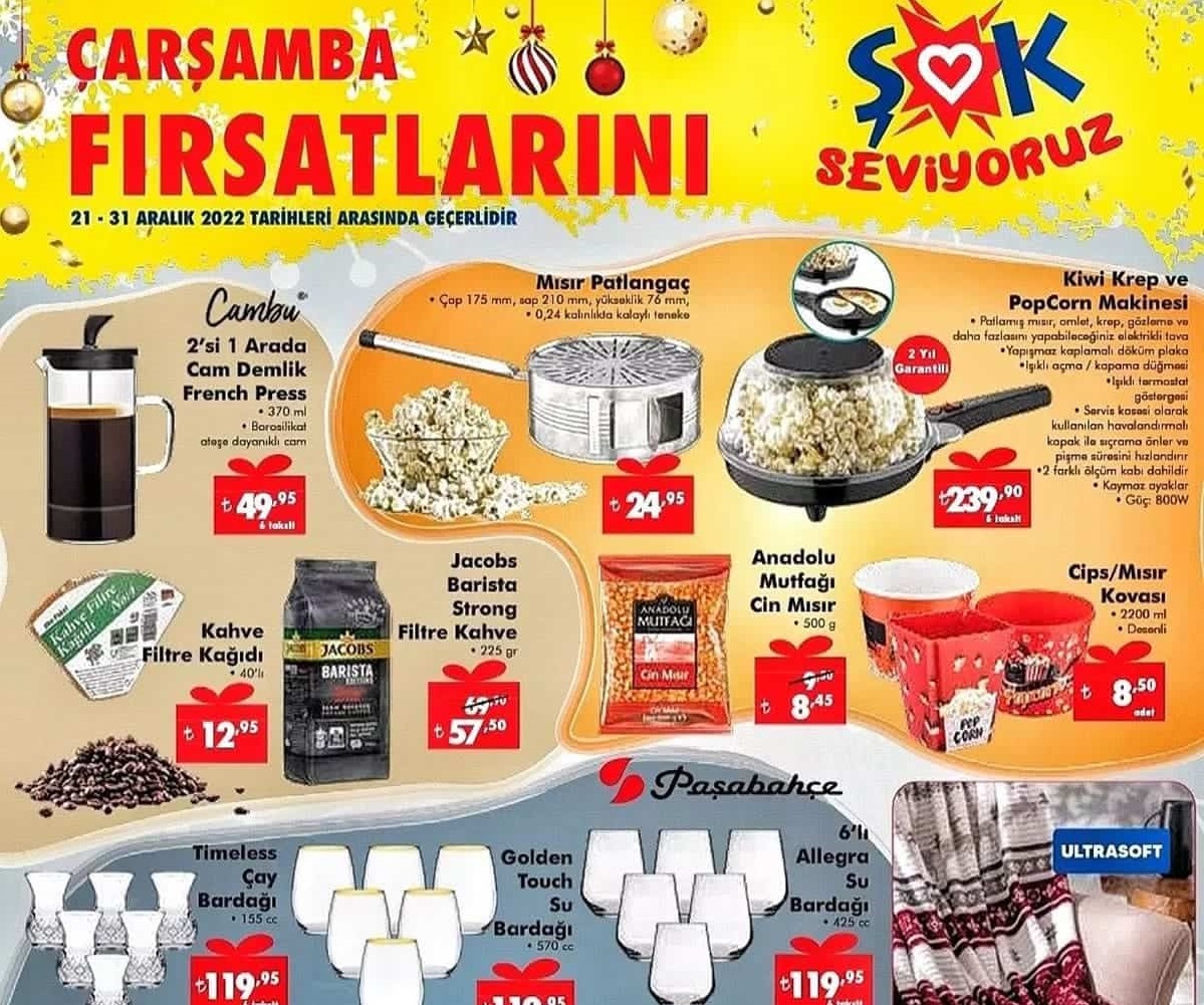 Şok Market  28 Aralık 2022 Aktüel İndirimli Ürünler Kataloğu
