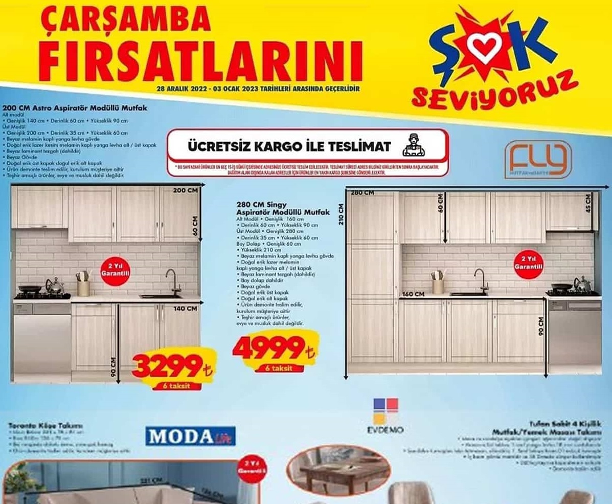 Şok Market 1 – 4 Ocak 2023 Aktüel İndirimli Ürünleri