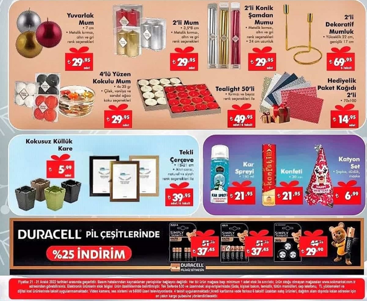 Şok Market 21 – 28 Aralık 2022 Aktüel İndirimli Ürünler Kataloğu