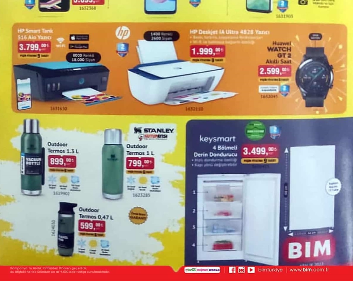Bim 13 – 16 Aralık 2022 Aktüel İndirimli Ürünler Kataloğu