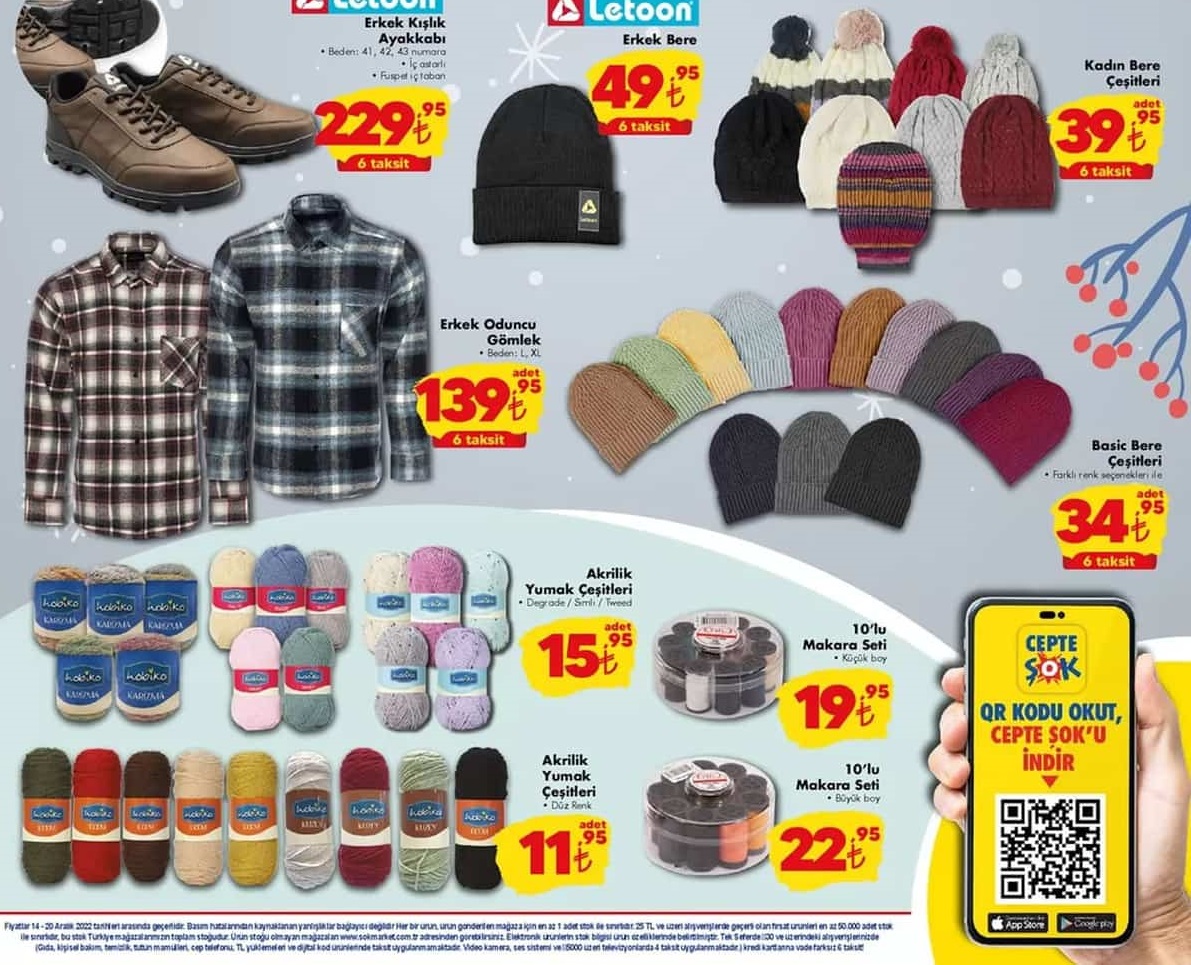 Şok Market 21 Aralık 2022 Aktüel İndirimli Ürünler Kataloğu