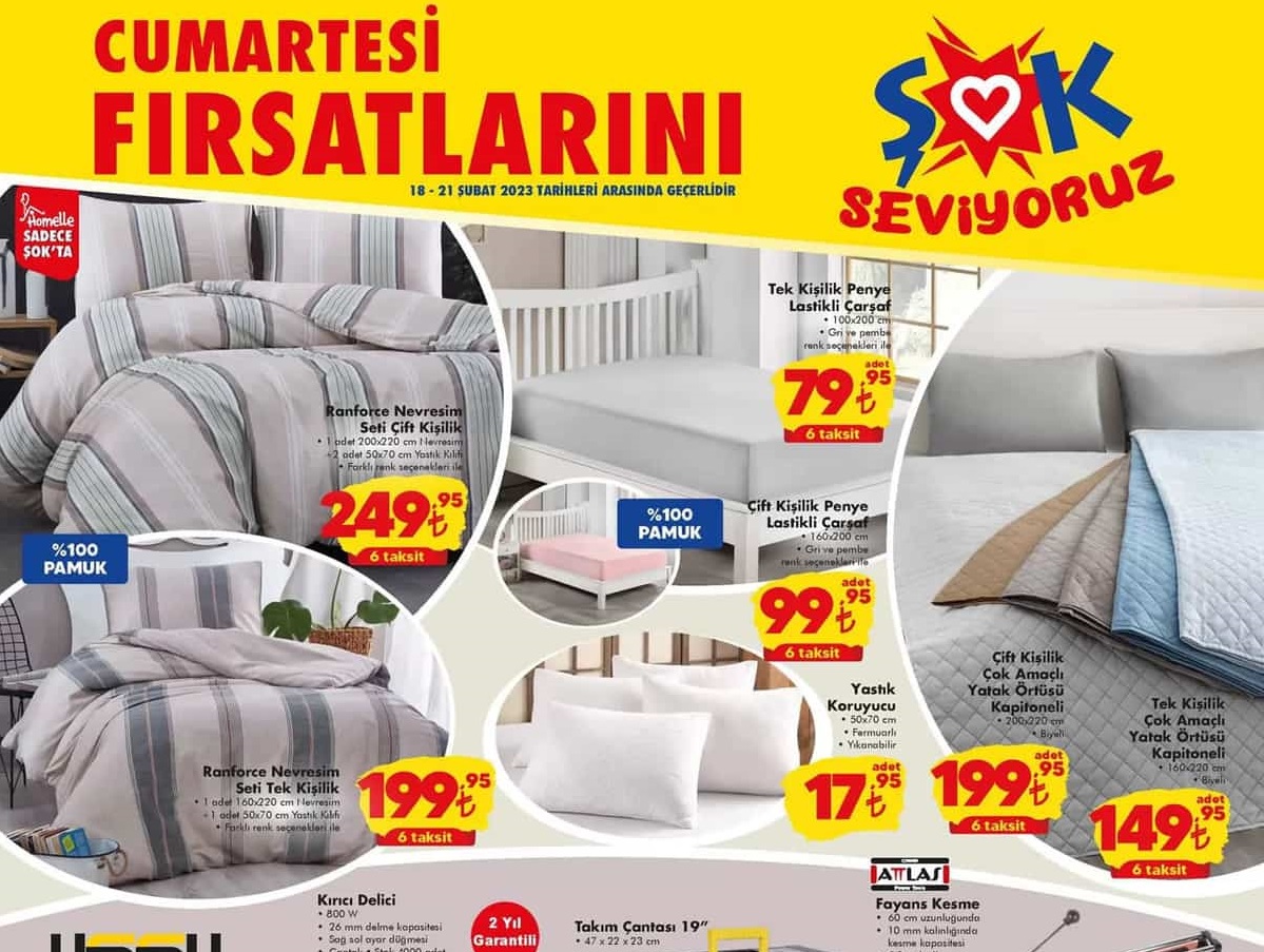 Şok Market   18 – 25 Şubat 2023 Aktüel İndirimli Ürünler Kataloğu