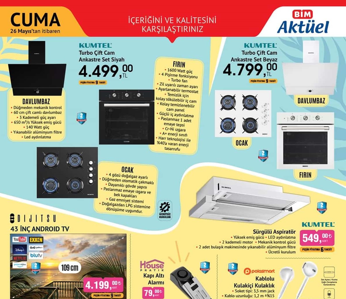Bim Market 26 Mayıs – 2 Haziran 2023 Aktüel İndirimli Ürünler Kataloğu