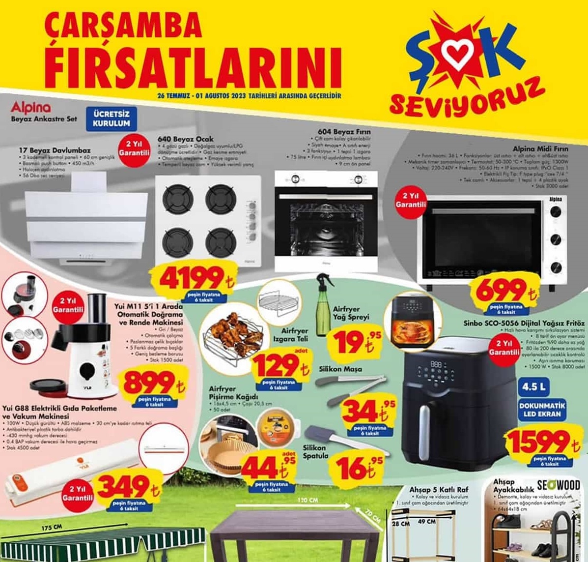 Şok Market  2 Ağustos 2023 Aktüel İndirimli Ürünler Kataloğu