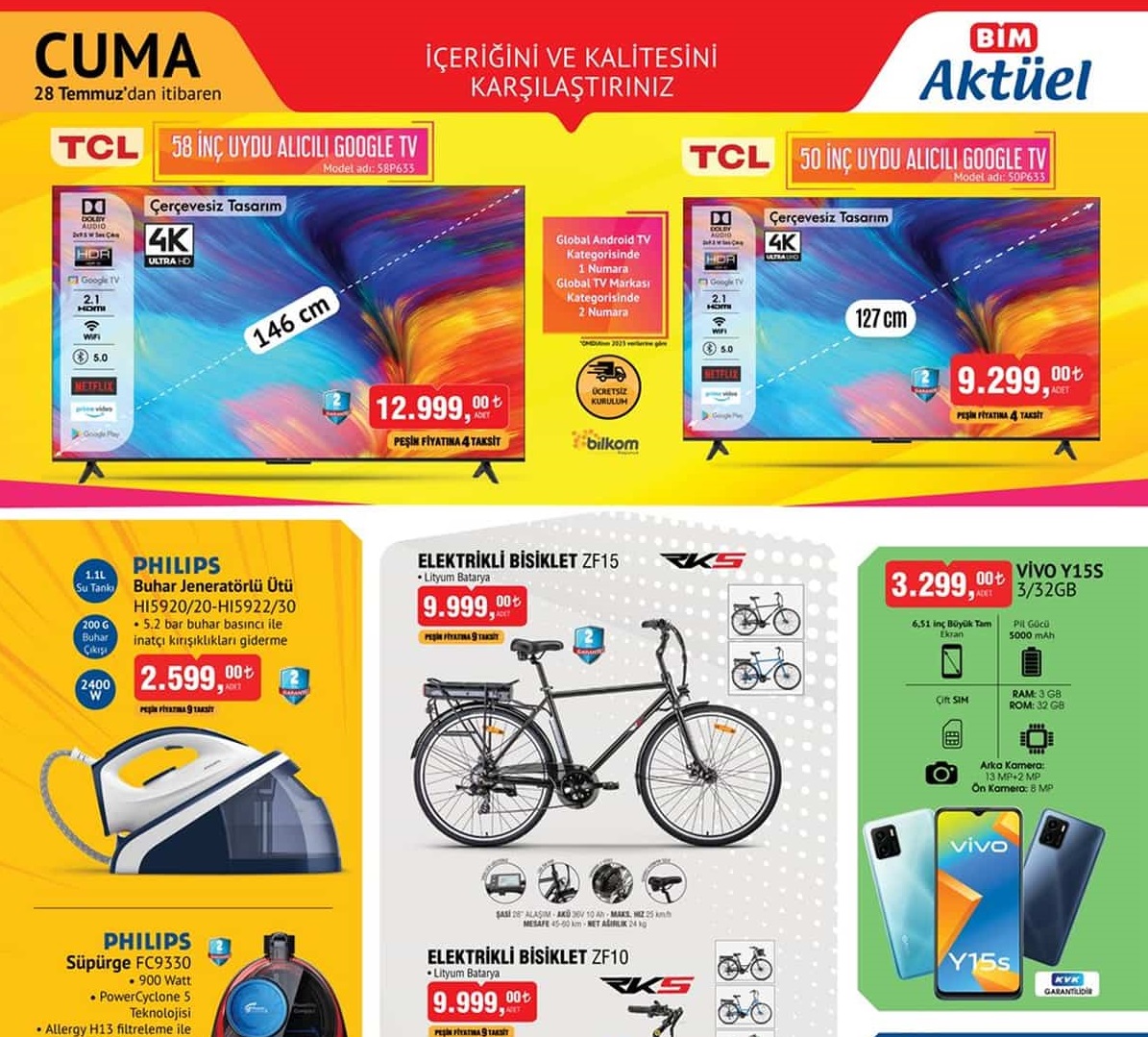 Bim Market  4 Ağustos 2023 Aktüel İndirimli Ürünler Kataloğu