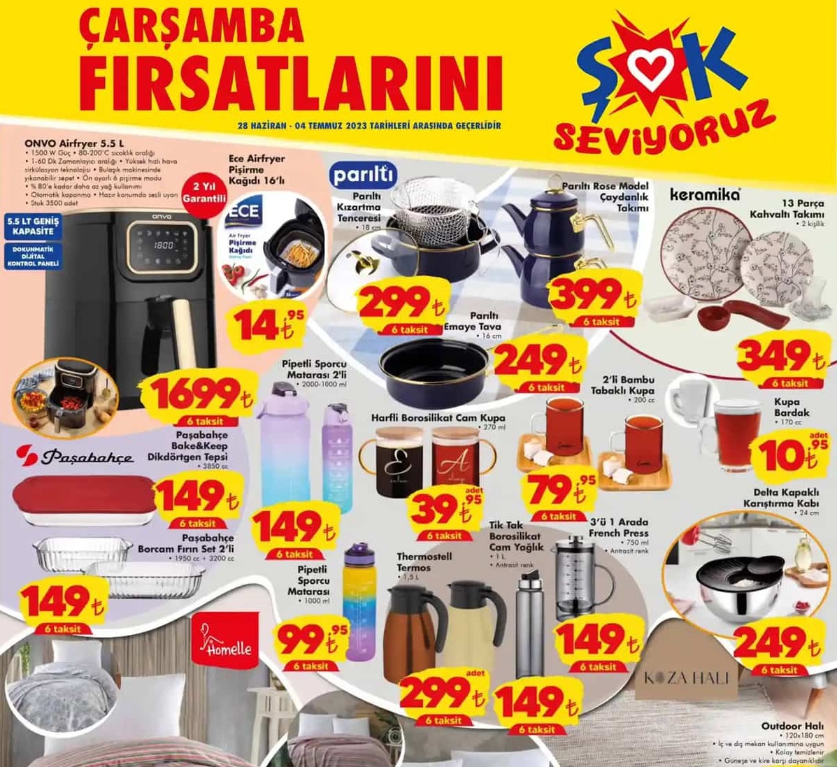 Şok Market 28 Haziran – 5 Temmuz 2023 Aktüel İndirimli Ürünler Kataloğu