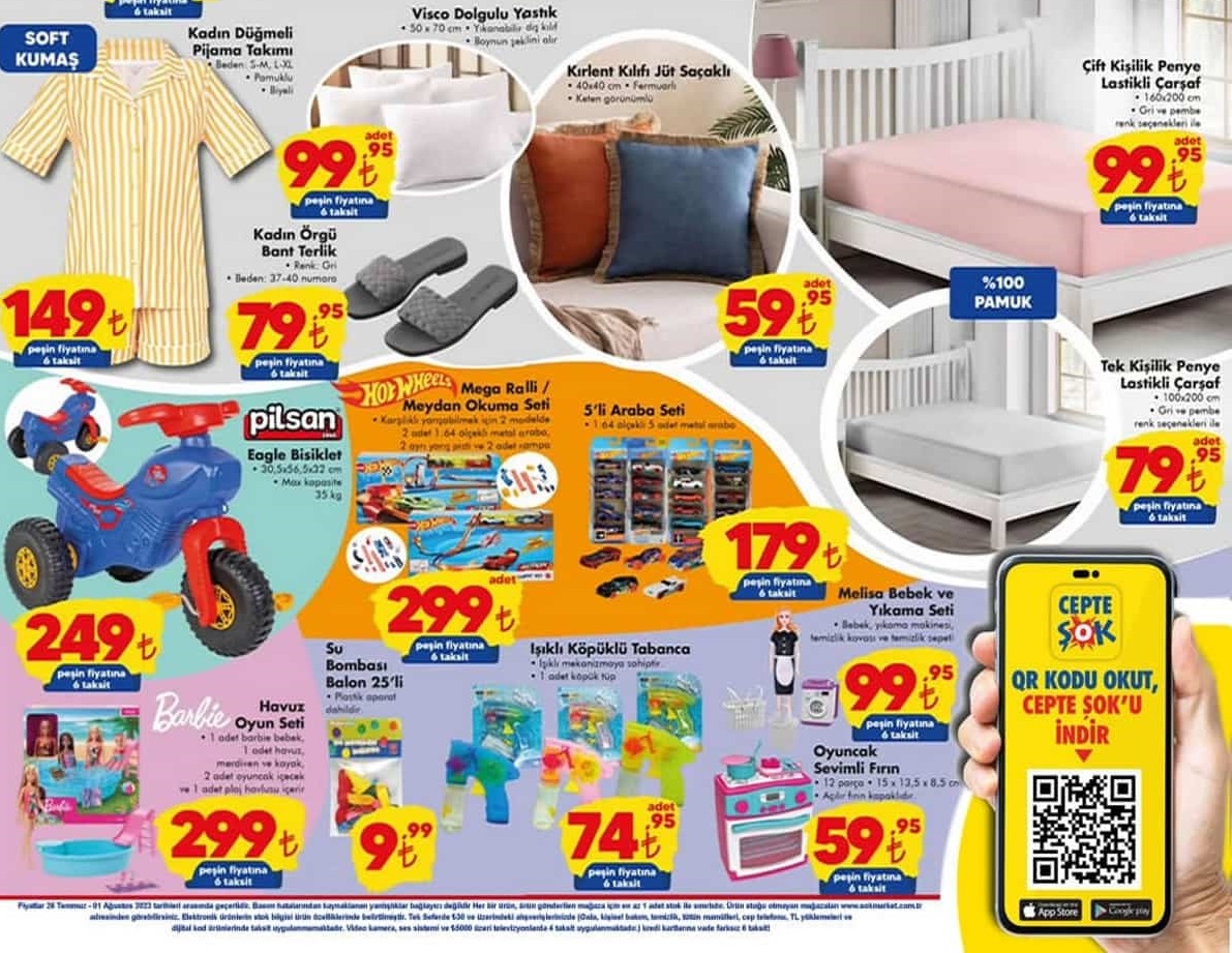 Şok Market 26 Temmuz – 2 Ağustos 2023 Aktüel İndirimli Ürünler Kataloğu