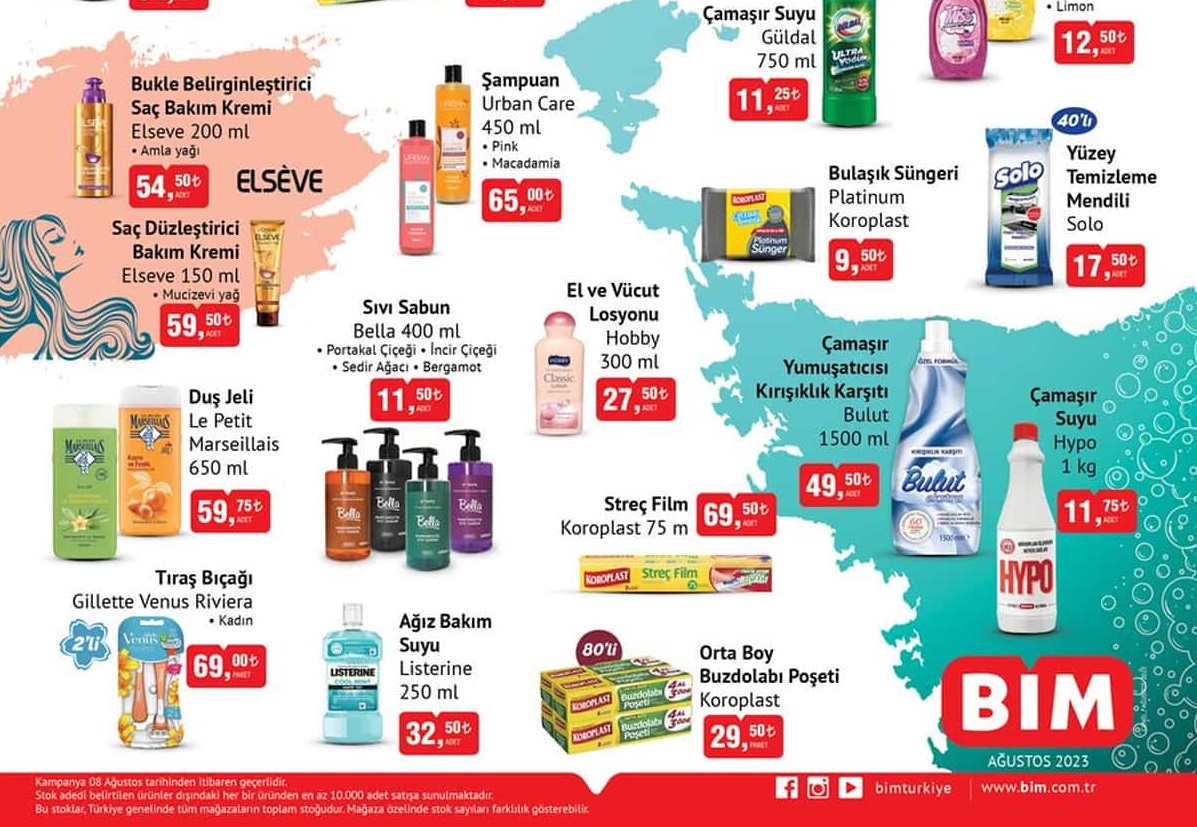 Bim Market 8 – 15 Ağustos 202 Aktüel İndirimli Ürünleri