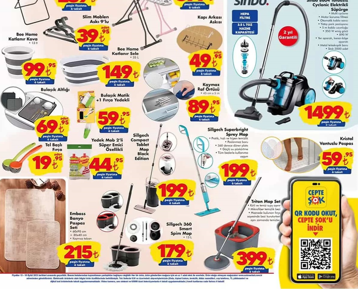 Şok Market 13 -20 Eylül 2023 Aktüel İndirimli Ürünler Kataloğu